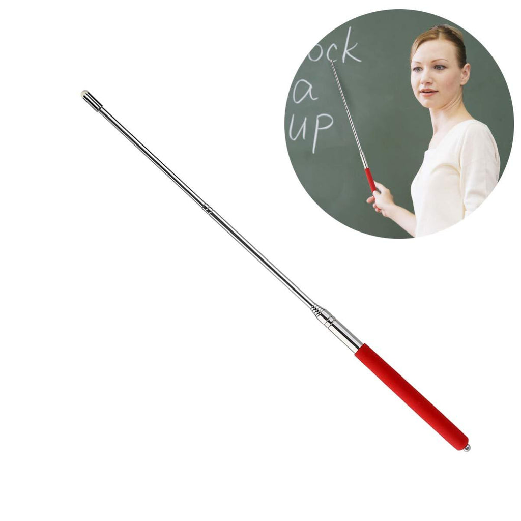 Tinksky Telescopic Teachers Pointer,Teaching Pointer,Hand Pointer Extendable Telescopic Retractable Pointer Handheld Presenter Classroom Whiteboard Pointer (Red)