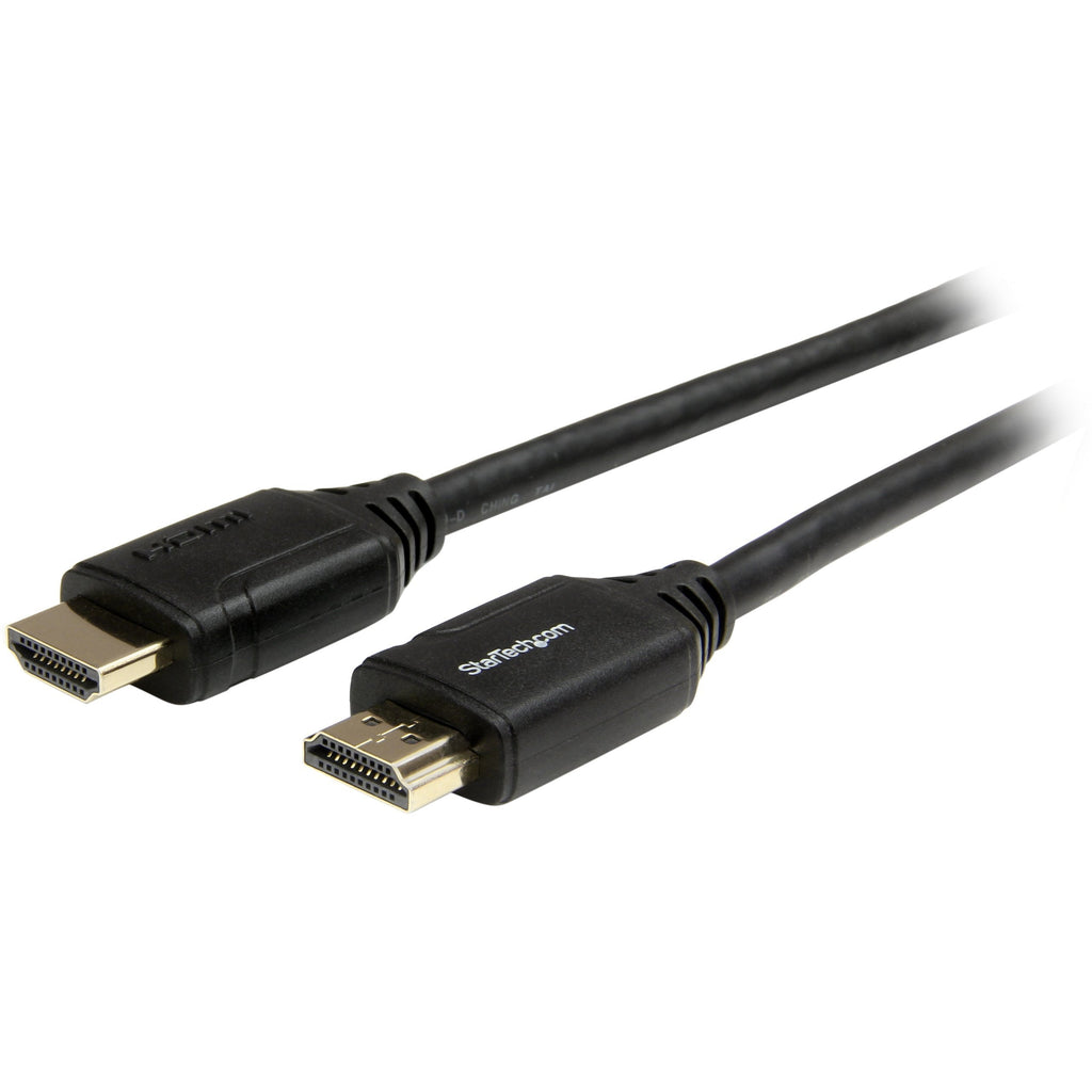 StarTech.com Premium Certified High Speed HDMI 2.0 Cable with Ethernet - 10ft 3m - Ultra HD 4K 60Hz - 10 feet HDMI Male to Male Cord - 30AWG (HDMM3MP) , Black