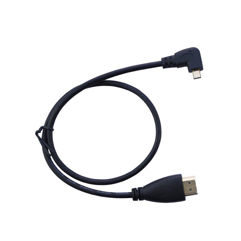 Seadream 20" 50CM 90 Degree Angle Micro HDMI Male To HDMI Male Cable (Left Angle) Left Angle