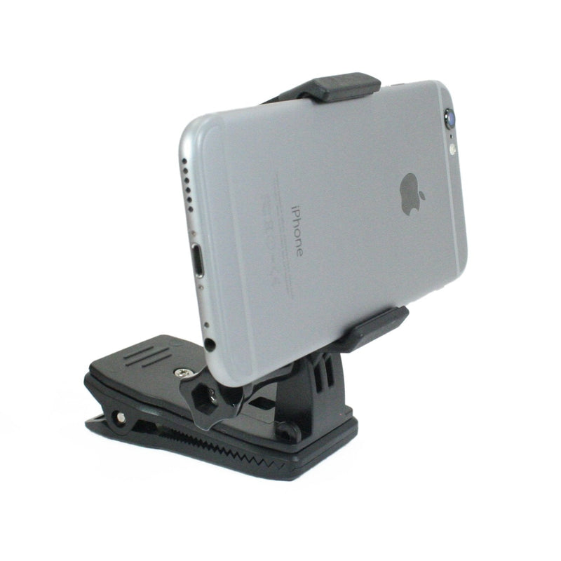 Action Mount Wearable Backpack Clip and Phone Holder Setup. Compatible Mount System with Wearable Battery Pack, and Sport Camera. Wear Your Device While Hiking/Traveling. (Backpack Clip/Phone Mount) Backpack Clip/Phone Mount