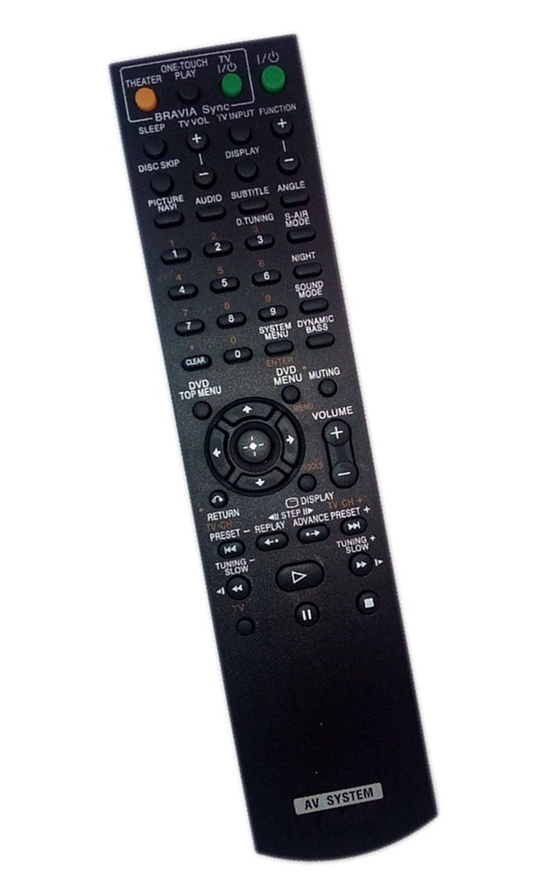 Replaced Remote Control for Sony DAV-HDX279W HCDHDX285 DAVHDX576W DAV-HDX589 DAVHDX276WF Home Theater Audio/Video Receiver AV System