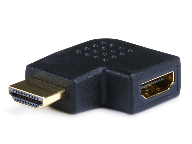 Right Angle HDMI Male to HDMI Female Port Saver 90 Degree Adapter by Master Cables