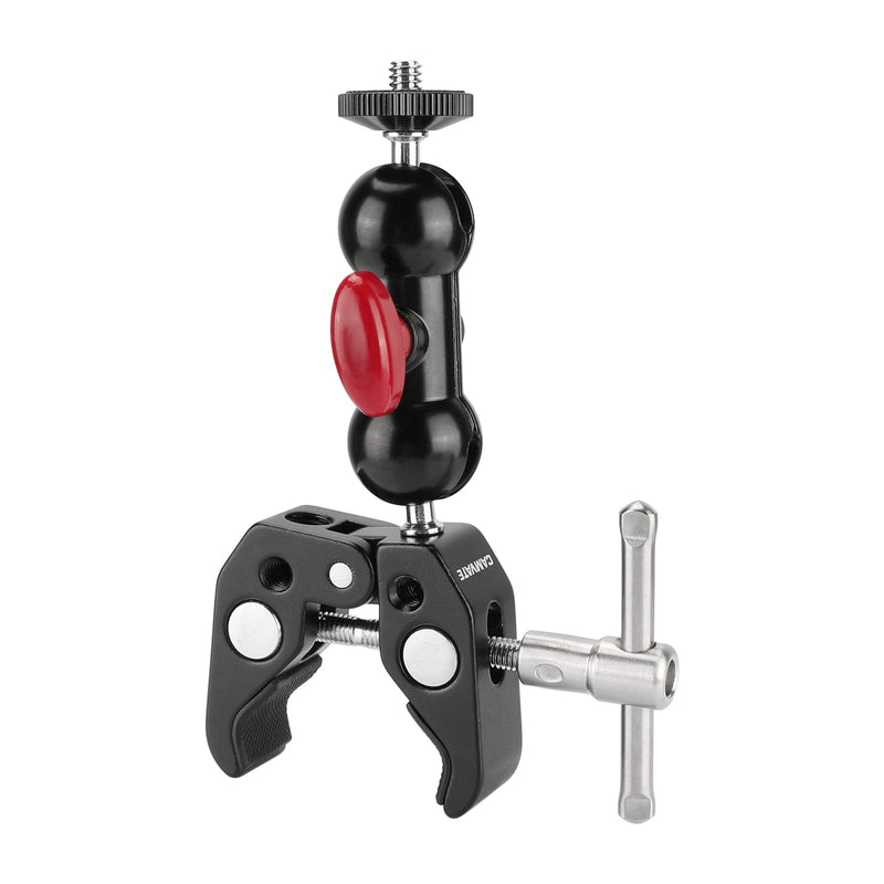 [AUSTRALIA] - CAMVATE Pole Clamp Mount with Super Clamp and 360 Degree Rotating Mini Ball Head for Mini 7",8" Monitor - 1333 