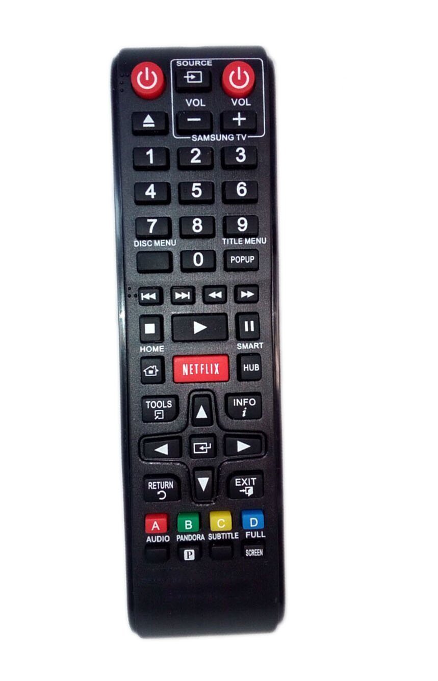 Replaced Remote Control Compatible for Samsung BD-E5700/ZA AK5900166A BDEM57C/ZA BD-FM59 BD-F7500/ZA BD Blu-Ray DVD Disc Player