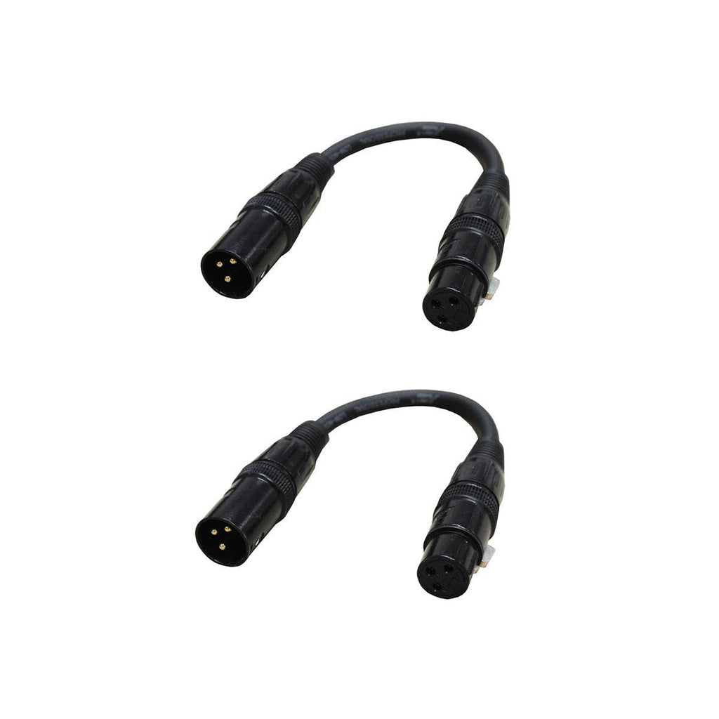 [AUSTRALIA] - Audio2000's XLR Male to XLR Female Microphone Cable (0.5 Feet 2Pack) 0.5 Feet 2Pack 