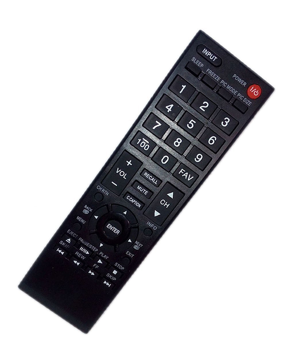 Replaced Remote Control Compatible for Toshiba 49L420U 22SL400U 23L1350U 46L5200U 50L1350U LED HDTV TV