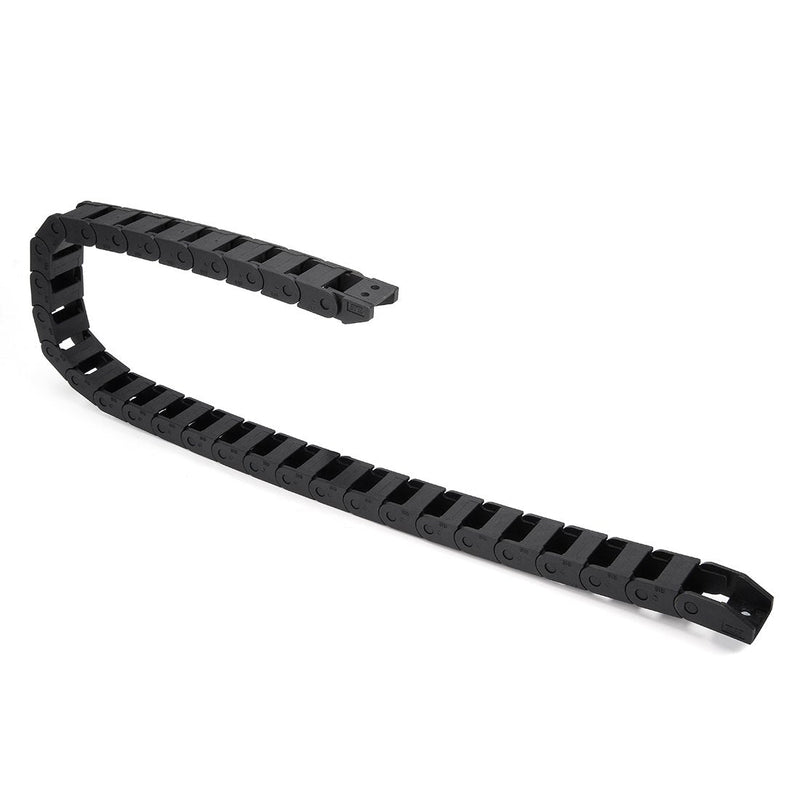 uxcell R18 10mm x 15mm（Inner H*Inner W）Black Plastic Cable Wire Carrier Drag Chain 1M Length for CNC