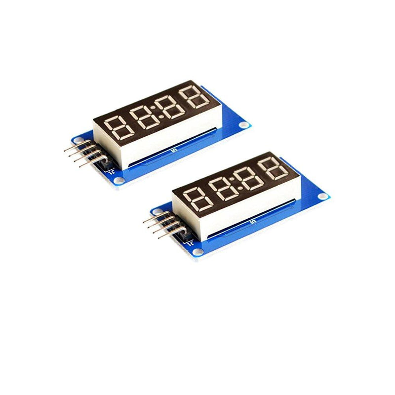 OctagonStar 2PCS 4 Bits Digital Tube LED Display Module with Clock Display TM1637 for Arduino