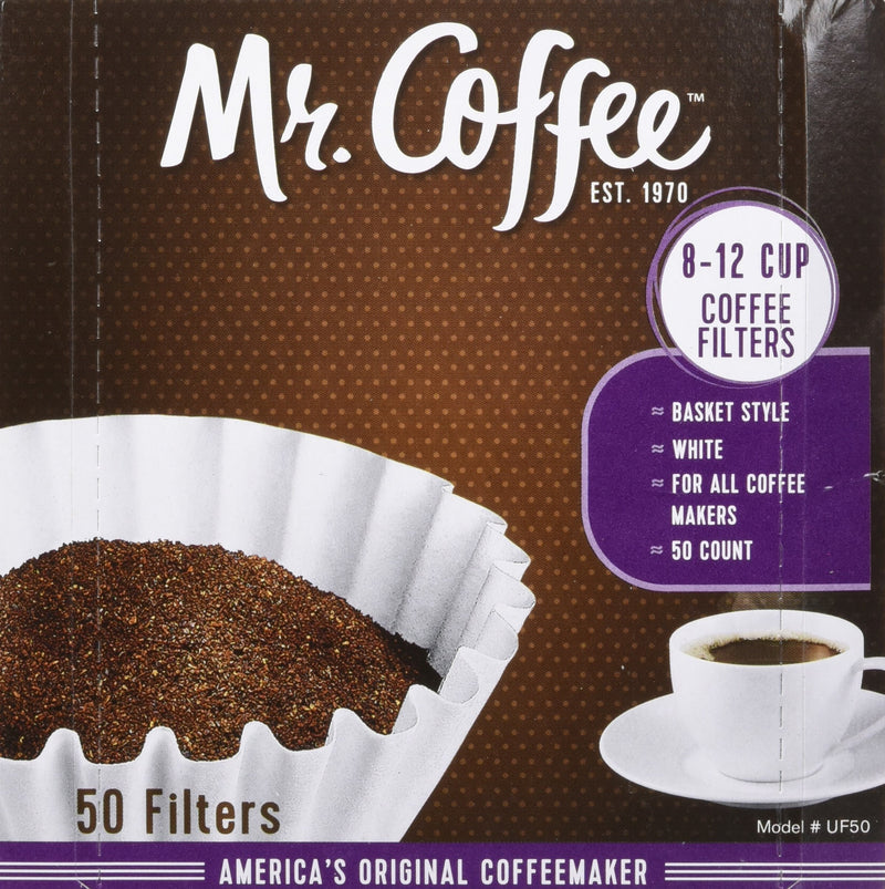 Mr. Coffee 8-12 Cup Coffee Filters 50 Pack (2 Count - 100 Total Filters)