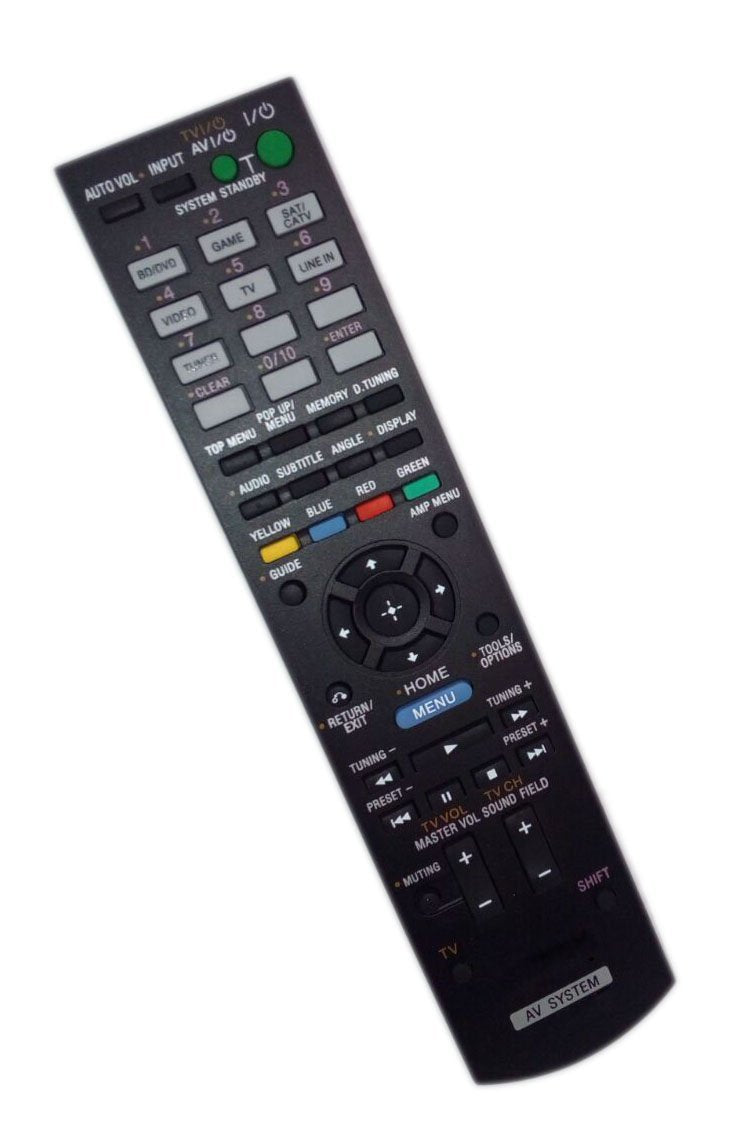 Replaced Remote Control Compatible for Sony HTC-T550W RM-AAU113 1-489-412-11 HT-SS380 STRKS380 Audio/Video AV Receiver Home Theater System