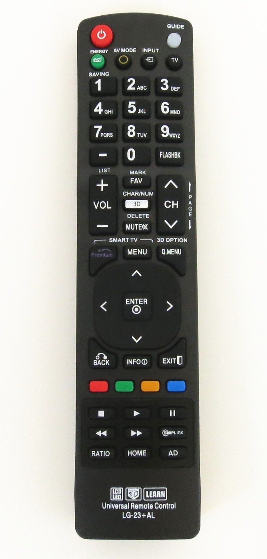 Nettech New LG AKB72915239 Universal Remote Control for All LG Brand TV, Smart TV - 1 Year Warranty(LG-23+AL)