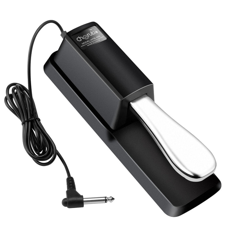Sustain Pedal for Keyboard, LESHP Damper Sustain Pedal, 6 feet cable with 1/4 inch plug For Yamaha Piano Casio Keyboard Sustain Ped, Yamaha, Roland, Casio, Korg, Behringer, Moog - Universal Foot Pedal