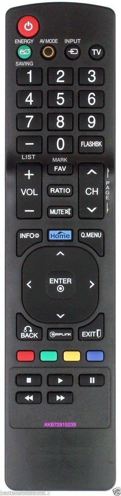 New Replaced Remote AKB72915239 for LG TV 22LV2500 26LV2500 32LK330 32LK450 32LV2500 32LV350