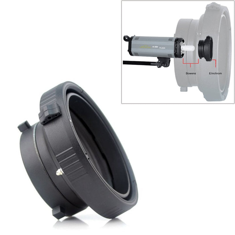 [AUSTRALIA] - Fomito Photo Studio Bowens Mount to Elinchrom Speedring Converter Adapter Ring for Softbox Beauty Dish Studio Flash Strobe Professional Photography 