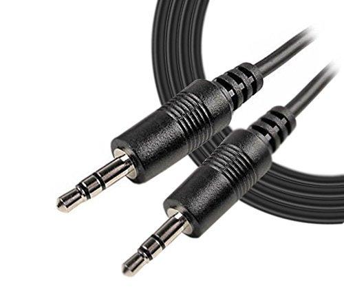 iMBAPrice 12 Feet Professional Quality Nickel Plated 3.5 mm Male/Male Stereo Audio Cable Black (M/M)