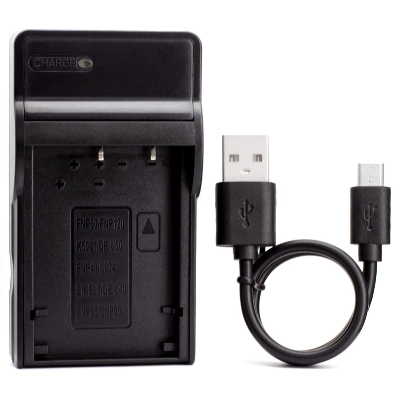 DB-L50 USB Charger for Sanyo Xacti DMX-FH11, DMX-HD1000, DMX-HD1010, DMX-HD2000, DMX-TH1, DMX-WH1, VPC-HD1000, VPC-HD1010, VPC-HD2000, VPC-TH1, VPC-TH2, VPC-WH1 Camera and More