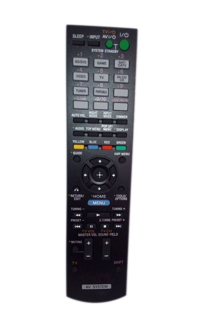 Replaced Remote Control Compatible for Sony STRDH520 RM-AAU104 1-489-343-11 RMAAU105 Audio/Video AV Receiver Home Theater System