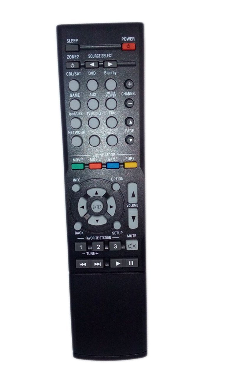 Replaced Remote Control Compatible for Denon AVR-1613 RC1183 30701013800AD RC-1181 AVRE400 Home Theater AV Receiver System