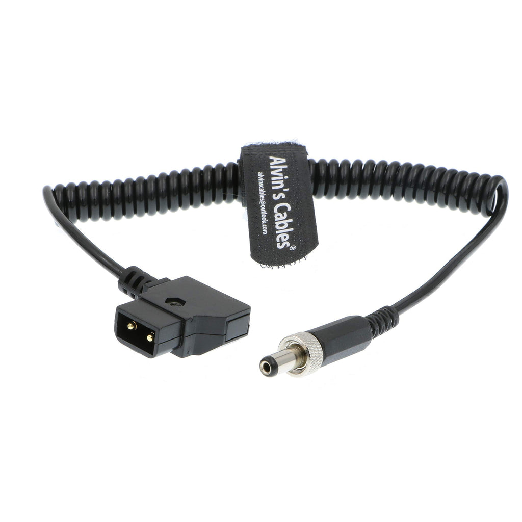 Alvin's Cables D-Tap to Locking DC Coiled Power Cable for Video Devices PIX E7 PIX E5 7 Touchscreen Display Hollyland Mars 400s Straigth Lock DC to Dtap Coiled Cable 1