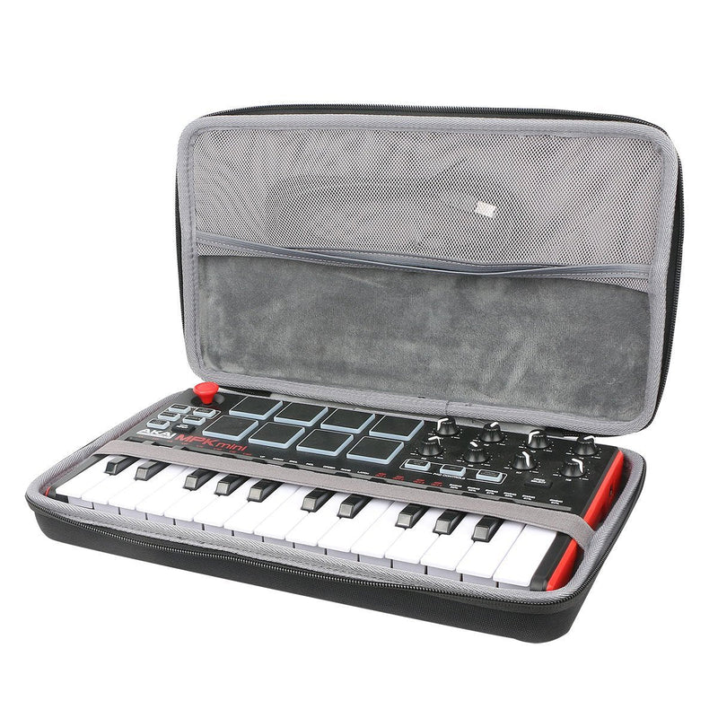 [AUSTRALIA] - co2crea Hard Travel Case for Akai Professional MPK Mini MKII | 25-Key Ultra-Portable USB MIDI Drum Pad Keyboard Controller (Travel Case) 