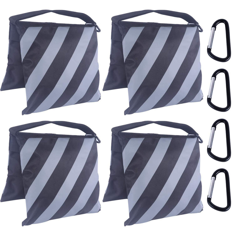 ABCCANOPY Sandbag Saddlebag Photography Weight Bags for Video Stand,4 Packs (Gray) Grey