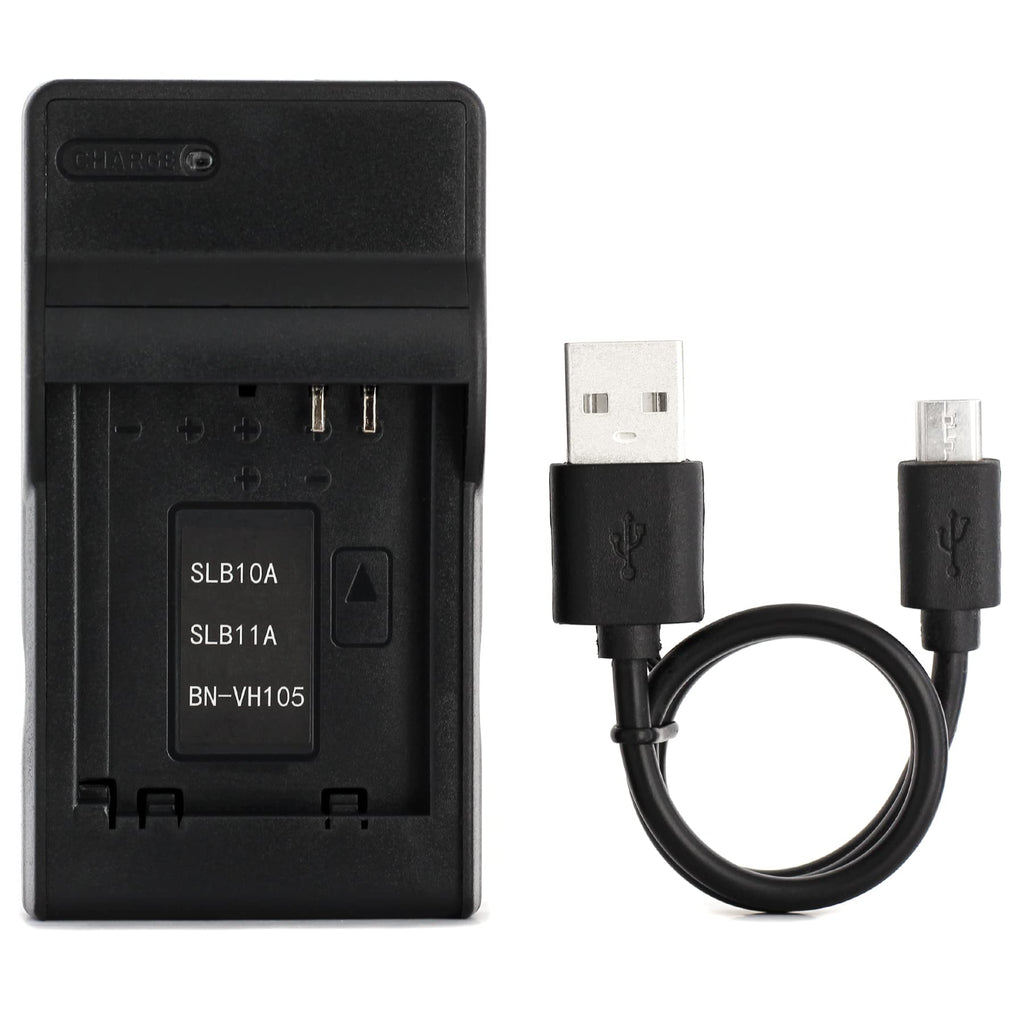 SLB-11A USB Charger for Samsung CL65, CL80, EX1, HZ25W, HZ30W, HZ35W, HZ50W, ST1000, ST5000, ST5500, TL240, TL320, TL350, TL500, WB1000, WB2000, WB5000, WB5500, WB600, WB610, WB650 Camera and More