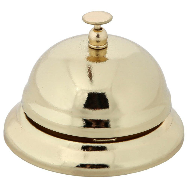 Home-X Hotel-Style Service Call Bell. Gold Finish