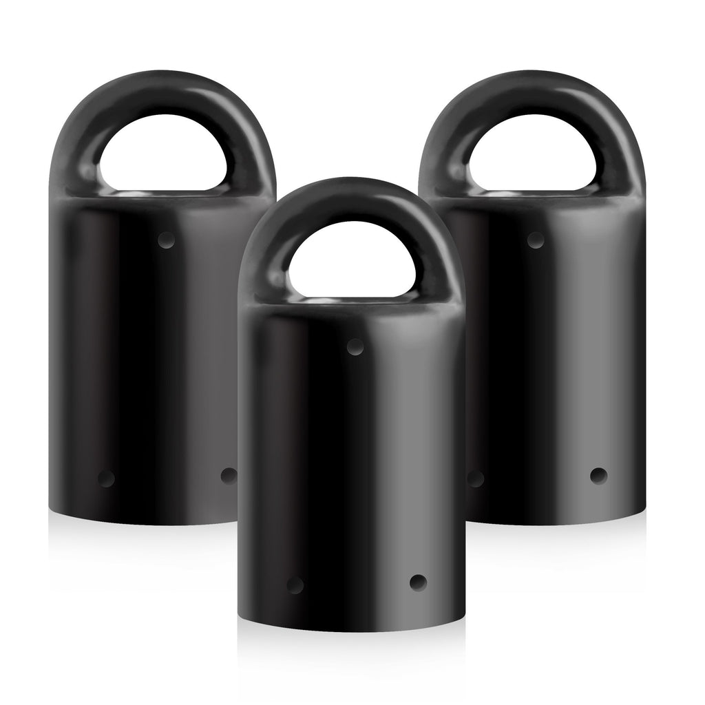 MagnetPal 3 pack Heavy-Duty Neodymium Anti-Rust Magnet, Best for Magnetic Stud Finder / Key Organizer / Indoor and Outdoor Multi Uses, Black with Key Ring (SP-MPM3BK)