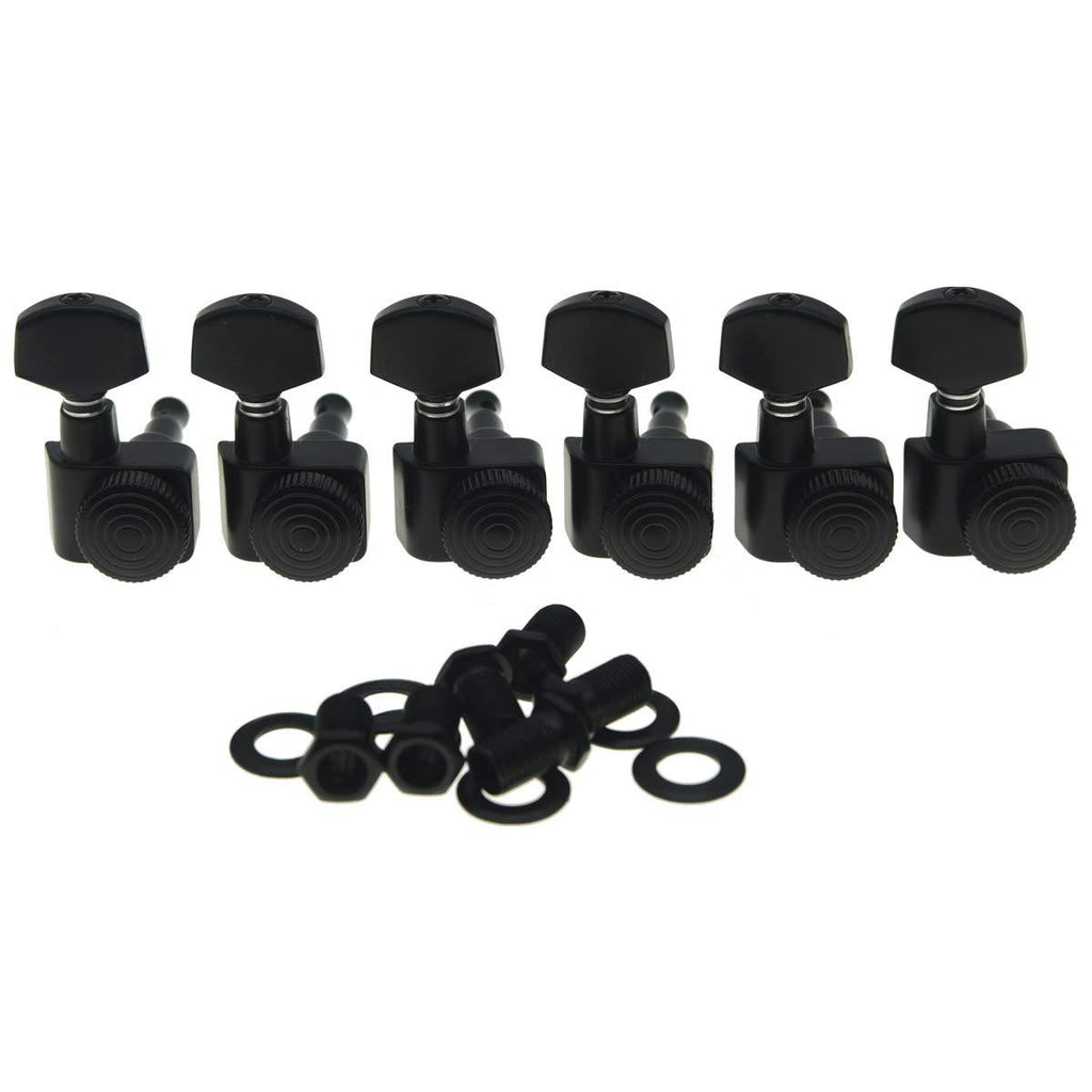 KAISH Black 2 Pin Locking Tuners Tuning Keys Pegs fits USA Fender Strat Tele Guitars