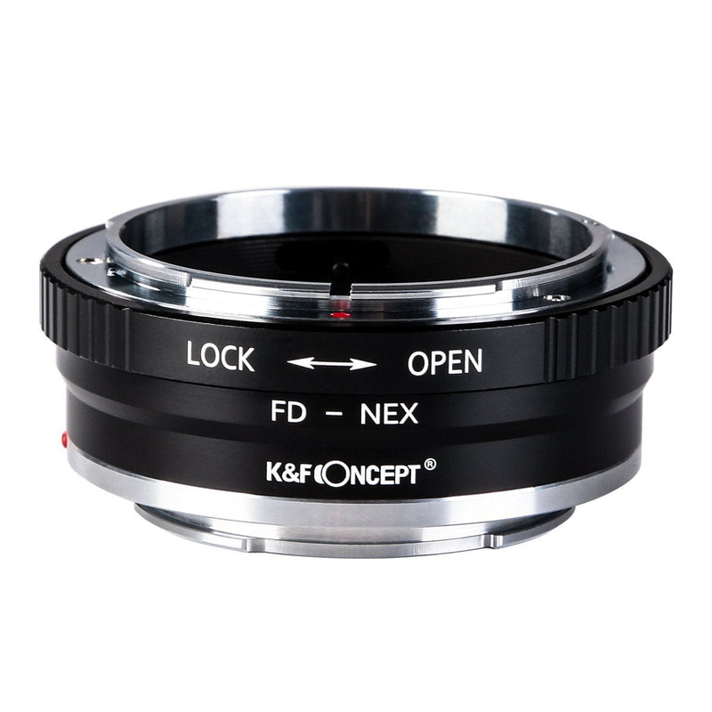 K&F Concept Lens Mount Adapter FD to NEX Copper Adapter Compatible with Canon FD FL Lens Compatible with Sony NEX E-Mount Camera