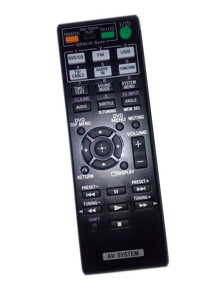 Replaced Remote Control Compatible for Sony DAV-DZ170 RM-ADU078 1-487-641-11 HCDDZ510 DAV-DZ175 HBDDZ171 AV Audio/Video Receiver Home Theater System