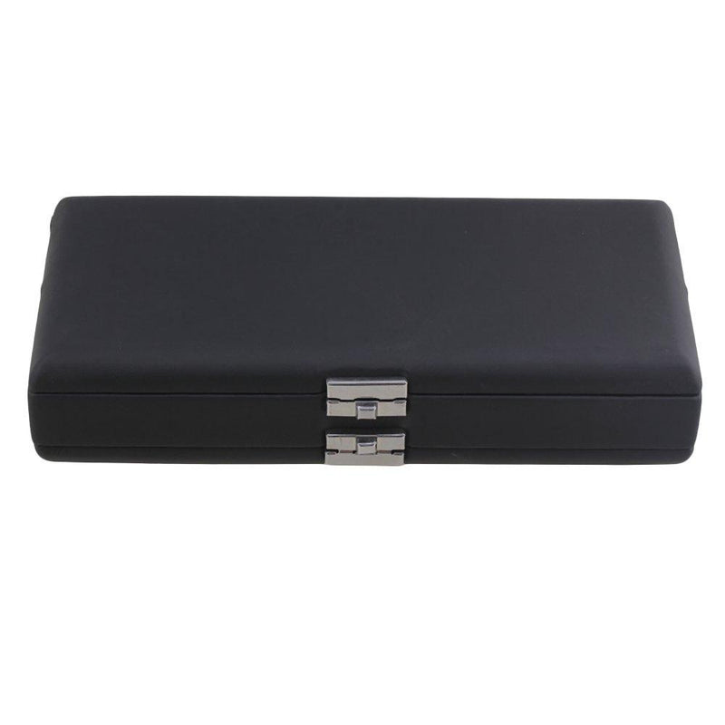 BQLZR Black PU Leather 2 Layers Bassoon Reed Box Reed Case for 20 Reed Hold Strong Against Moisture