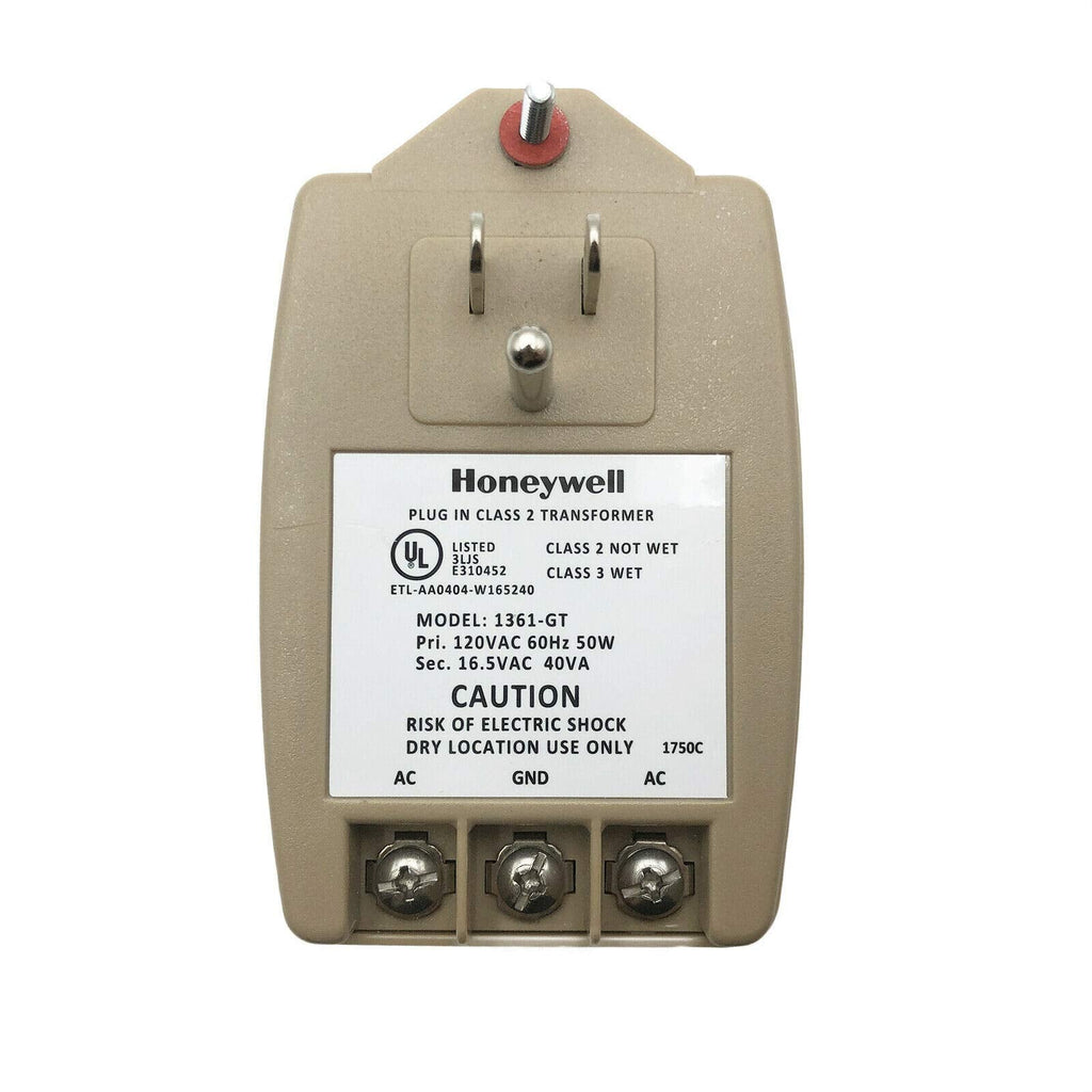 Honeywell 1361-GT Transformer, 16.5Vac, 40VA, 2.4A