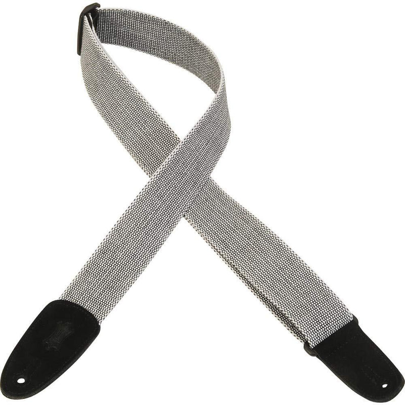 Levy's Leathers 2" Tweed Guitar Strap; White (MT8-WHT) Standard