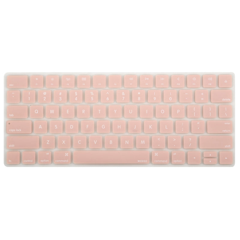 MOSISO Keyboard Cover Compatible with iMac Wireless Magic Keyboard Type Protector, 2015 US Version (MLA22LL/A, A1644), Soft Protective Ultra Thin Keyboard Skin, Rose Quartz