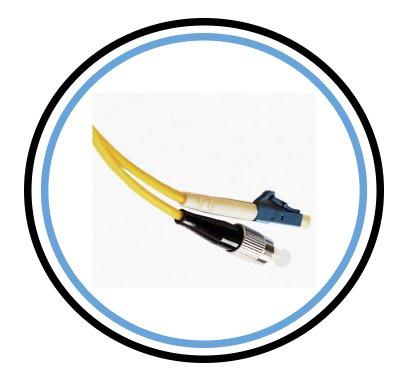 PacSatSales - Fiber Optic Patch Cable - Single Mode - SIMPLEX - OS1-9/125um (1M, FC to LC) 1M