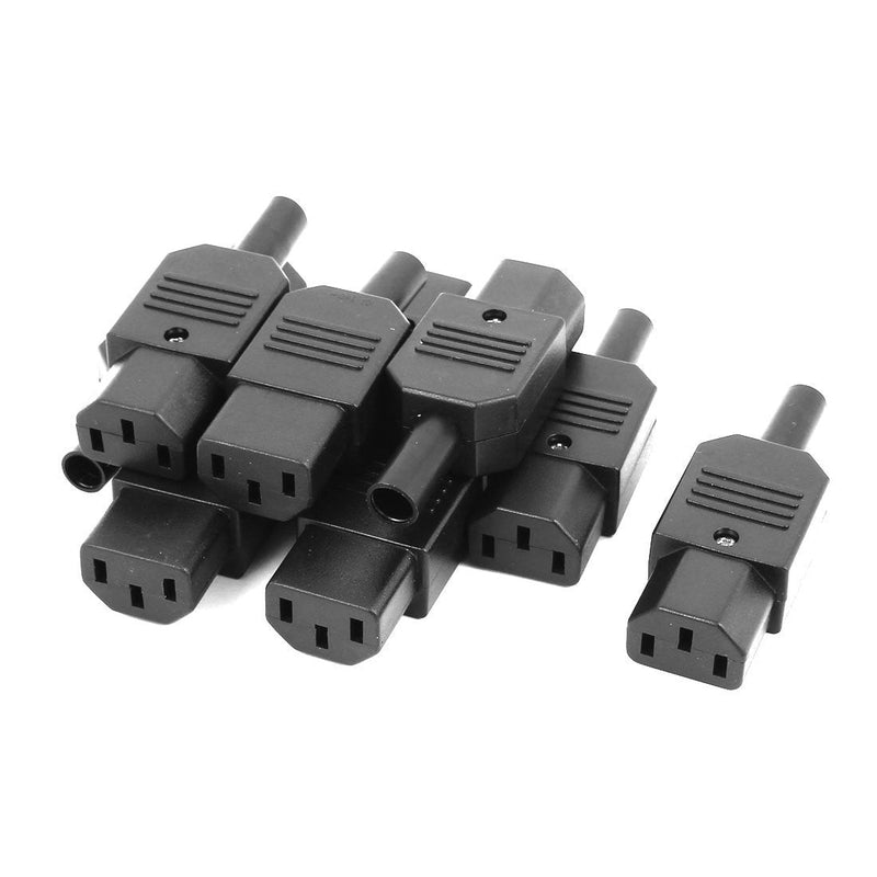 uxcell a16040500ux0133 9Pcs 10A AC250V IEC C13 Plug Rewireable Female Inline Power Socket Connector (Pack of 9)