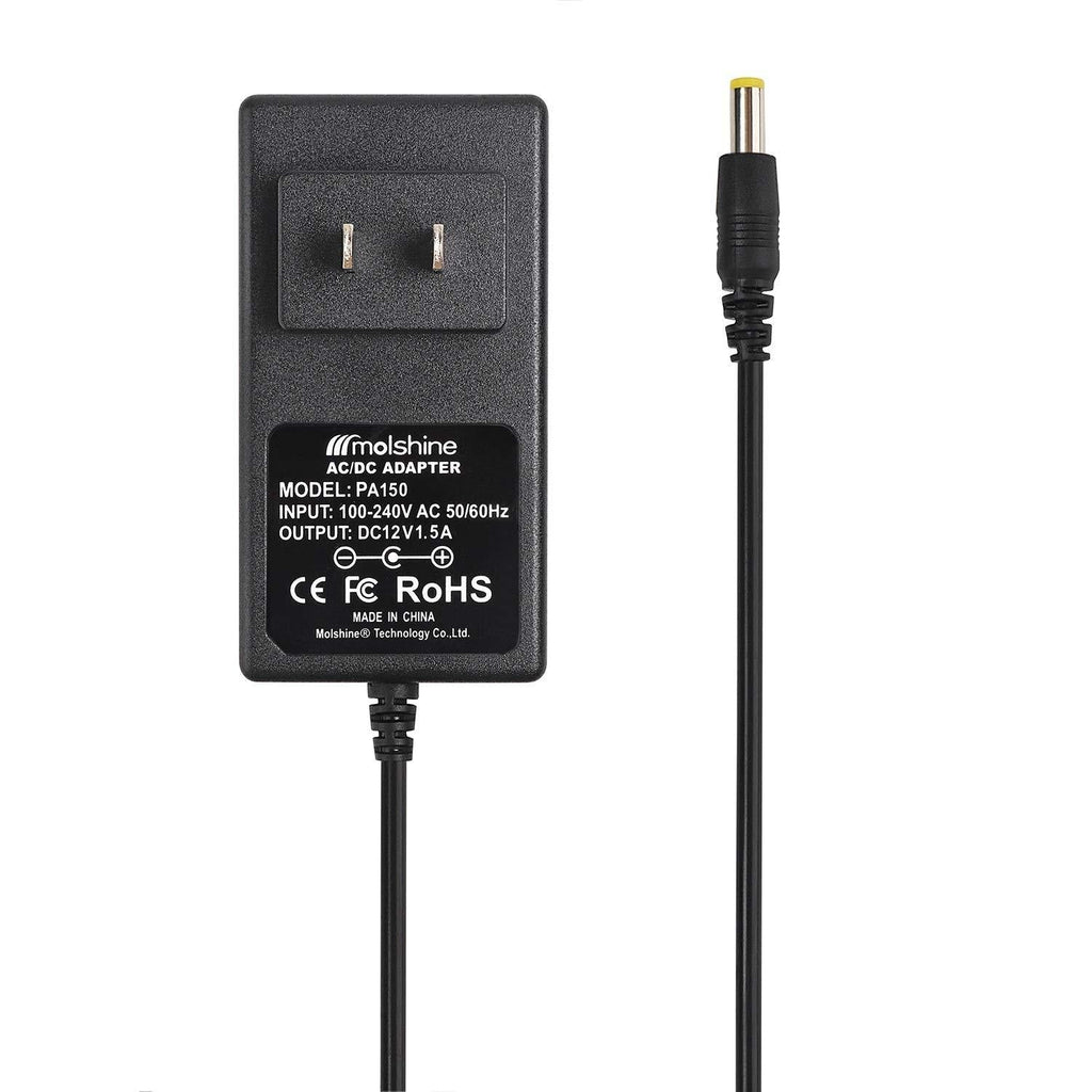 Molshine (9.8ft Cable) 12V AC DC Power Adapter Charger Compatible PA150 PA130 PA5D PA-3, Fit for Yamaha Digital Piano Keyboard (PA PSR DGX PSS YPG YPT DD Series & etc.)