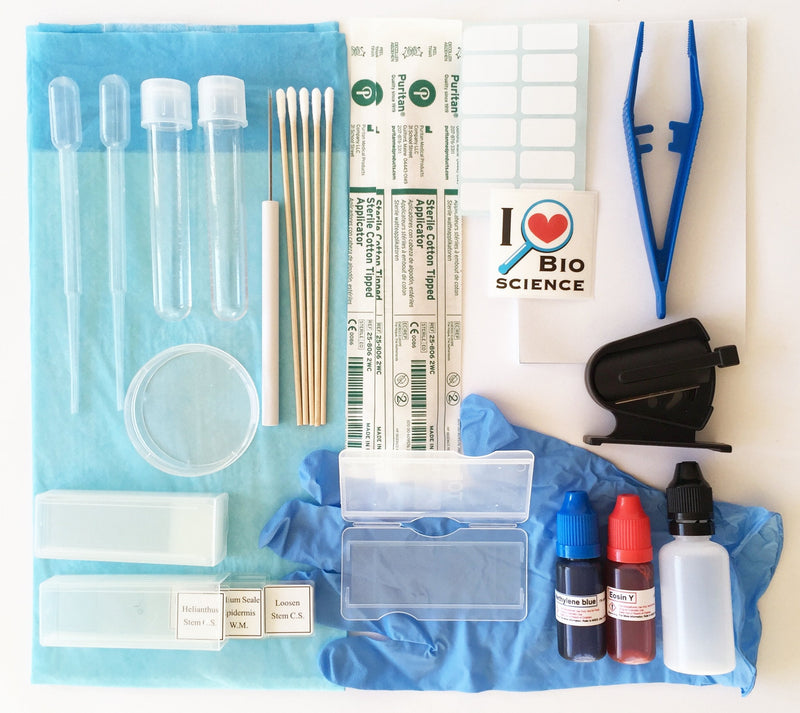 Rs' Science - 43-Piece All-in-One Microscope Slide Preparation Kit