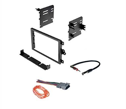 ASC Audio Car Stereo Dash Kit, Wire Harness, and Antenna Adapter to Add a Double Din Radio for some Buick Chevrolet GMC Hummer Isuzu Oldsmobile Pontiac