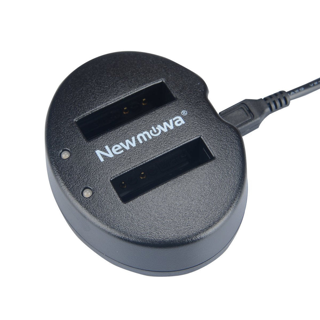 Newmowa Dual USB Charger for Nikon EN-EL12 and Nikon Coolpix AW100 AW100s AW110 AW110s AW120 P330 P340 S310 S70 S610 S620 S630 S640 S800c S1000pj S1100pj S1200pj S6000 S6100 S6150 S6200 S6300 S8000