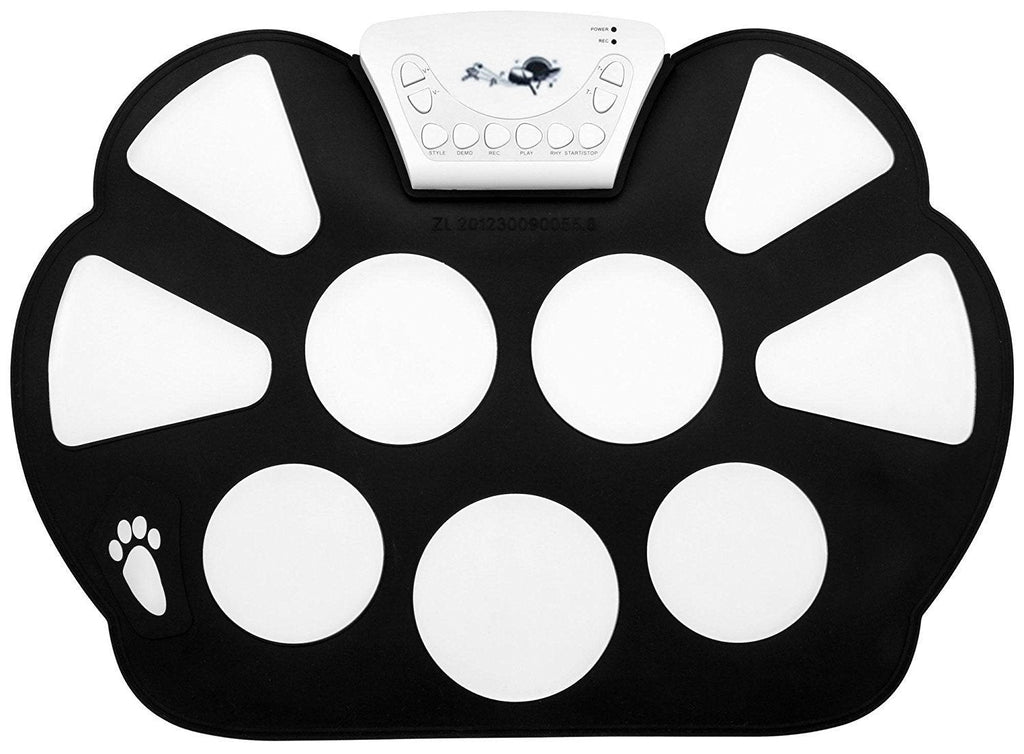 Top-Longer Portable Electronic Drum Pad Kit with Drum Sticks and Sustain Pedal Electronic Drums Pad Set Gift for Christmas Day