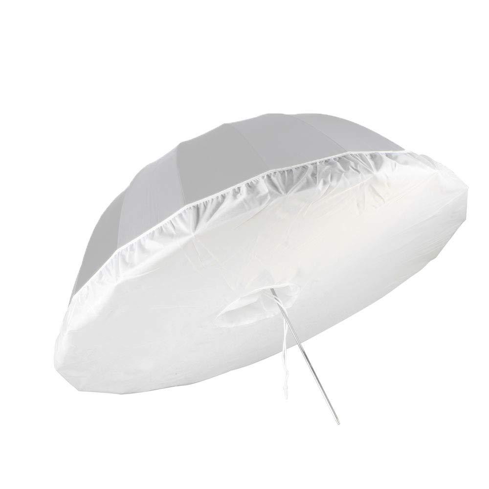 Selens 65 Inch Professional Photography Studio Umbrella Diffuser Soft Light Cloth for 16 Rods Black/Silver Parabolic Reflective Lighting Umbrella For U65-R