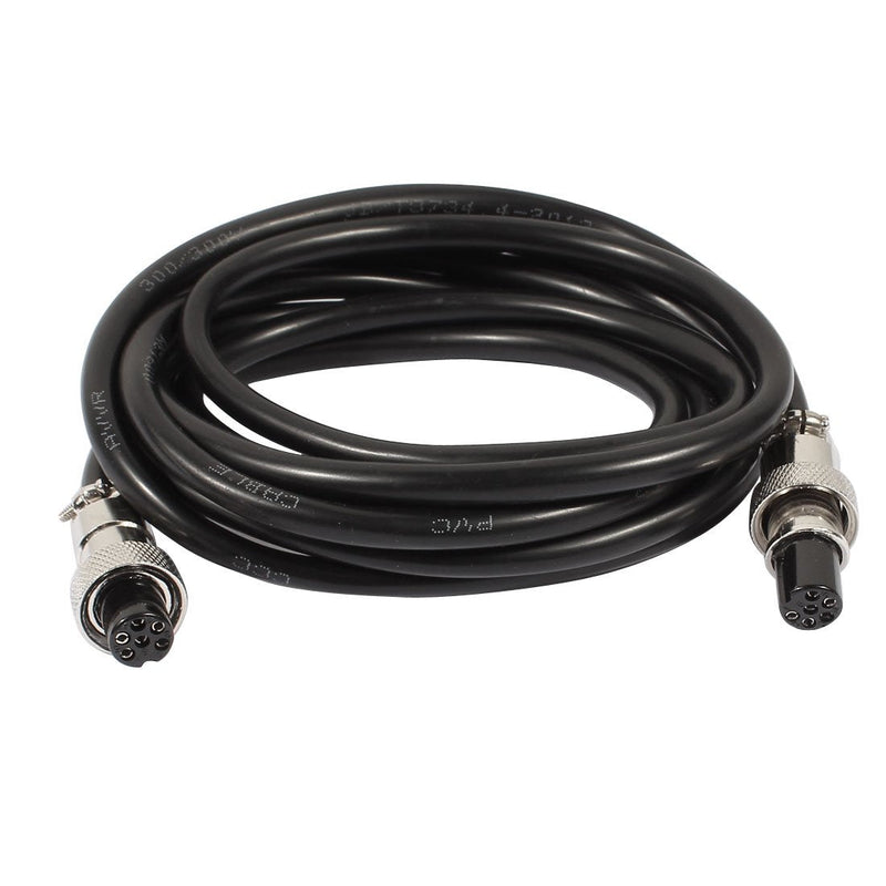 uxcell GX12 6 Pins Double Female Head Aviation Socket Connector Electrical Cable 2m