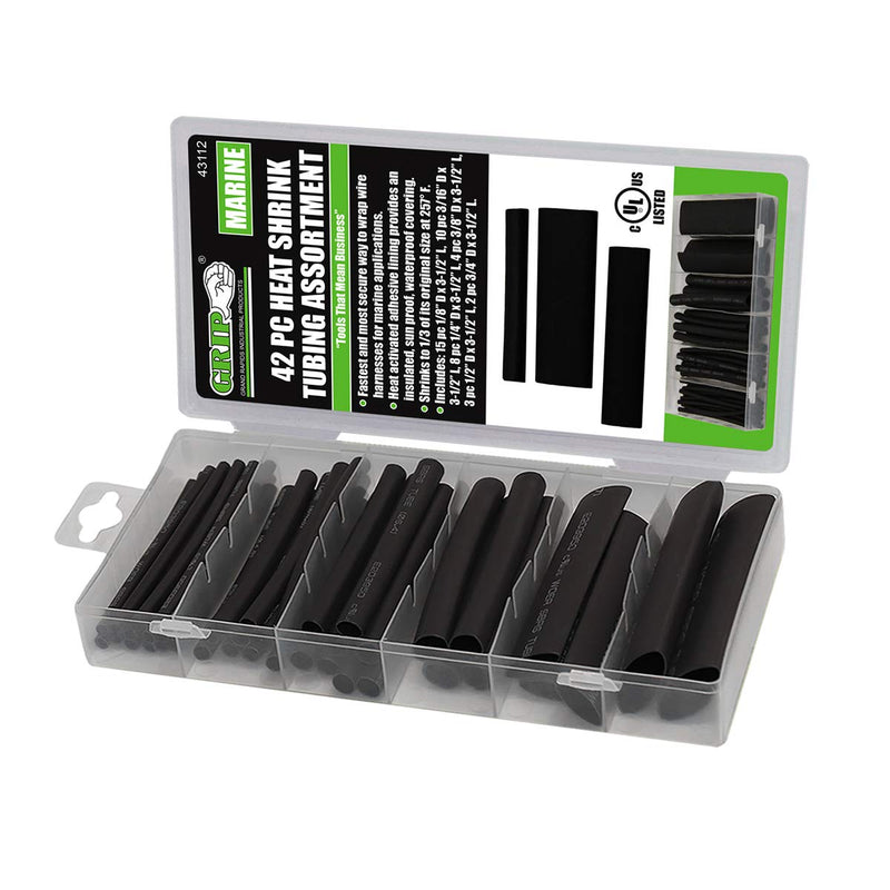 GRIP (GRAND RAPIDS INDUSTRIAL) Grip 42 pc Marine Heat Shrink Tubing Assortment