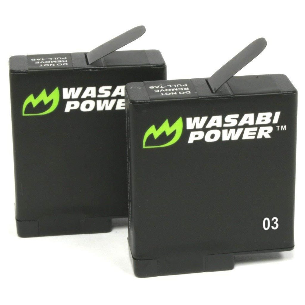 Wasabi Power Battery (2-Pack) for GoPro Hero 8 Black, Hero 7 Black, Hero 6 Black, Hero 5 Black, Hero 2018