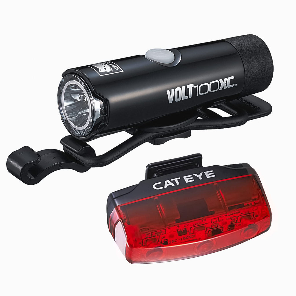 CatEye - Volt 100 XC Rechargeable Headlight and Rapid Micro Rear Bike Light