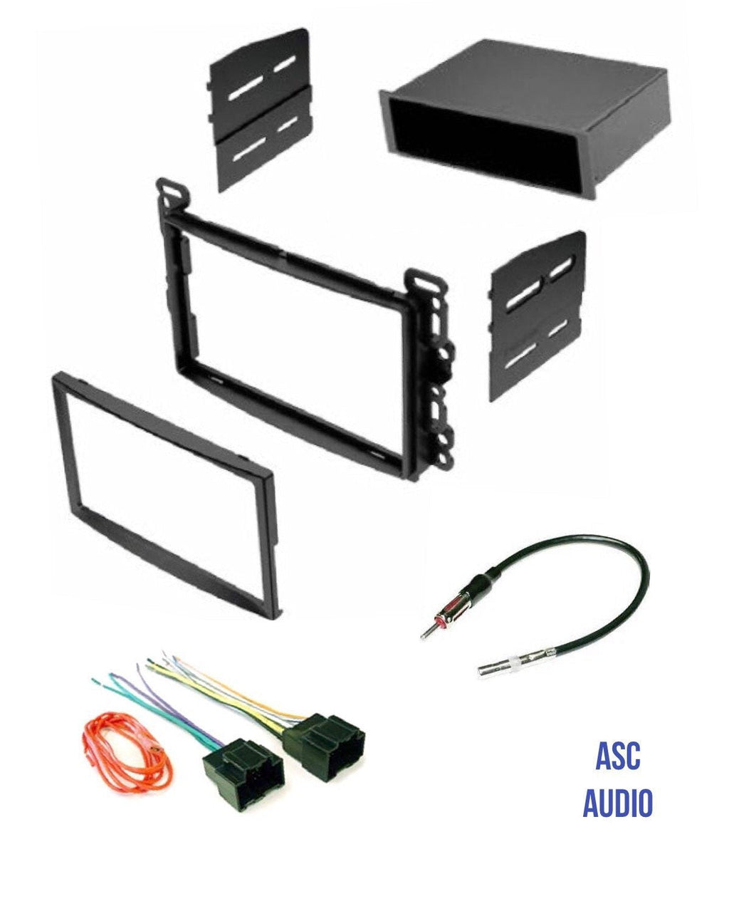 ASC Audio Car Stereo Dash Kit, Wire Harness, and Antenna Adapter for some Chevrolet Pontiac Saturn Vehicles - Compatible Vehicles Listed Below