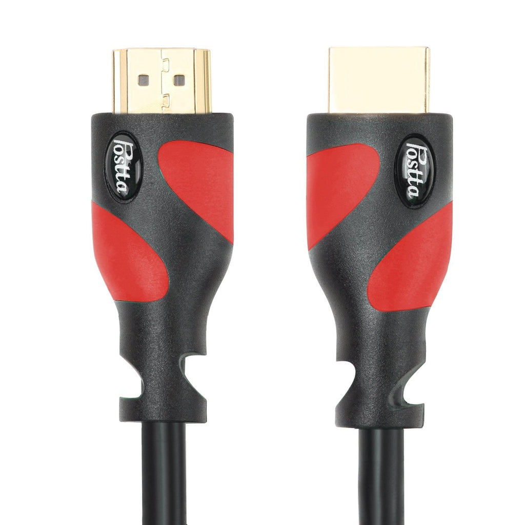 Postta HDMI Cable(25 Feet Red) Ultra HDMI 2.0V Support 4K 2160P,1080P,3D,Audio Return and Ethernet - 1 Pack 25FT