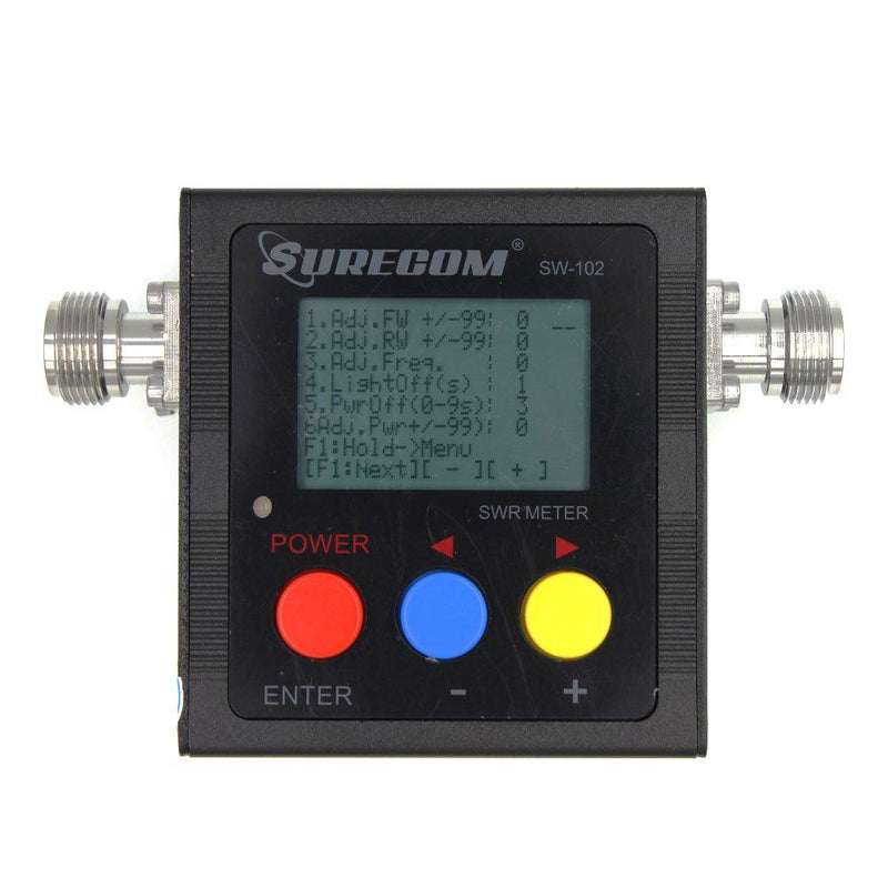 Surecom SW-102 125-525Mhz Digital VHF/UHF Antenna Power & SWR Meter+MF connector